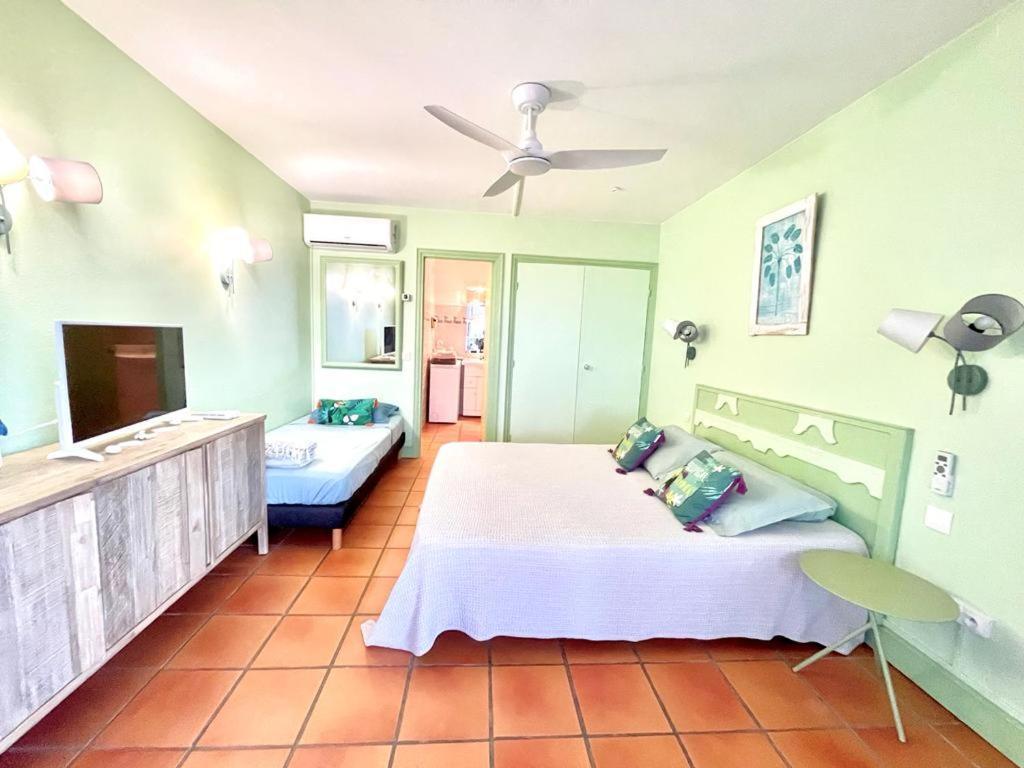 Guadeloupe- Saint-Francois- Residence Anse Des Rochers - Appartement Quart De Villa Etage - Vue Mer- 4 Personnes - Lit Bebe Sur Demande - Citerne Et Wifi Prives -Animaux Ok-Acces Plage Direct -Apnee Bien-Etre Experience Sur Demande Avec Instructeur A ภายนอก รูปภาพ